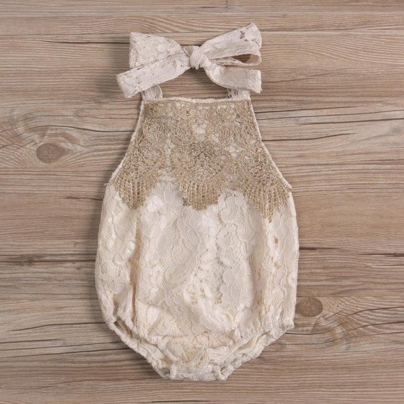 One Pieces Infant Baby Girl Lace Bodysuit Poshmark